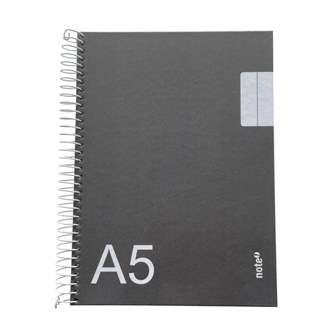 Caderno Espiral A5 Pautado Preto Tecnoline Note!