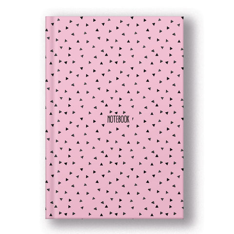 Caderno Agrafado A5 Capa Dura Liso Rosa Padrão Note!