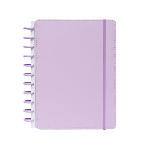 Caderno Smart A4 com Elástico e Suporte Esferográfica 80 Folhas Pautado Lilás Talia