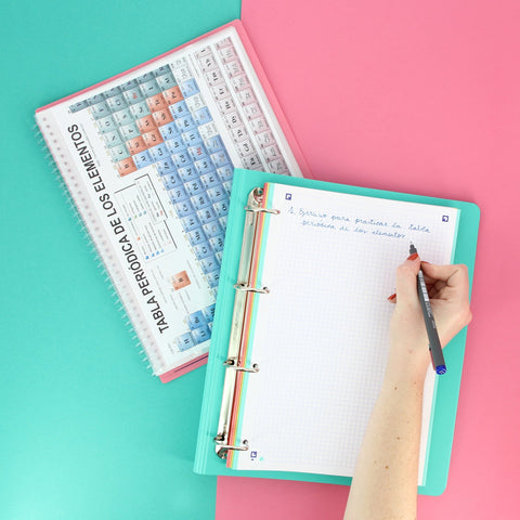 Pasta A4 Lombada Estreita com Elástico e Recarga Pastel Oxford (artigo sortido)