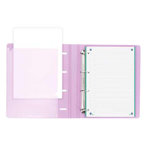 Pasta A4 Lombada Estreita com Elástico e Recarga Pastel Oxford (artigo sortido)