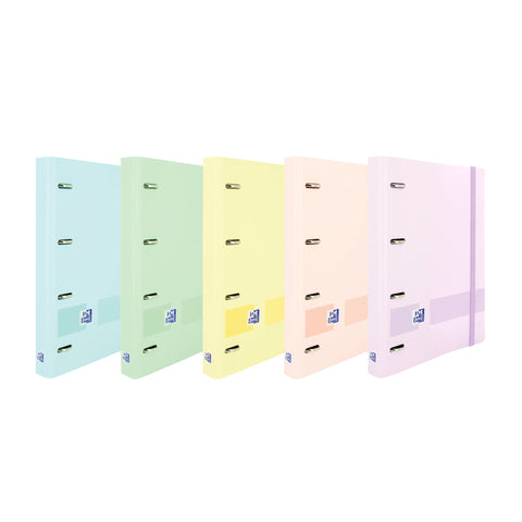 Pasta A4 Lombada Estreita com Elástico e Recarga Pastel Oxford (artigo sortido)