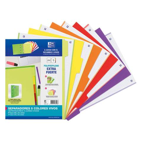 Separadores A4 500 Micas Oxford
