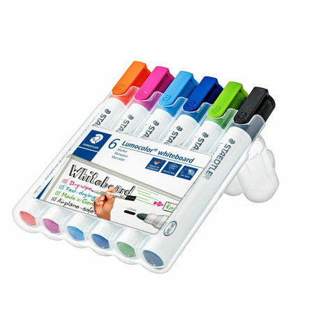 Marcadores de Quadro Branco Lumocolor 6 Unidades Staedtler