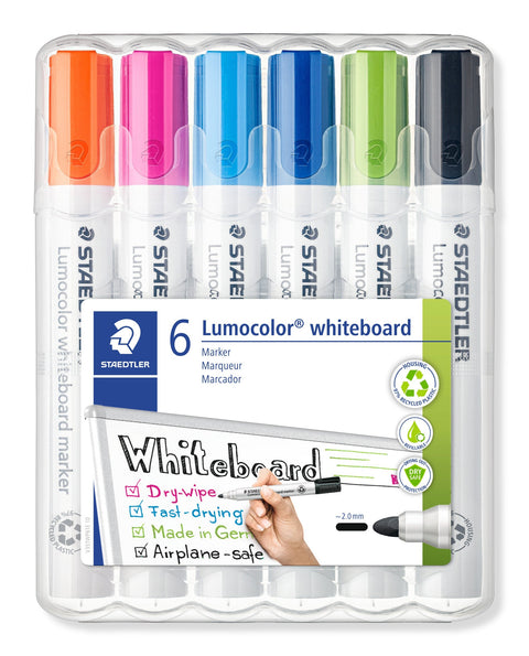 Marcador Quadro Branco Lumocolor 6 unidades Staedtler