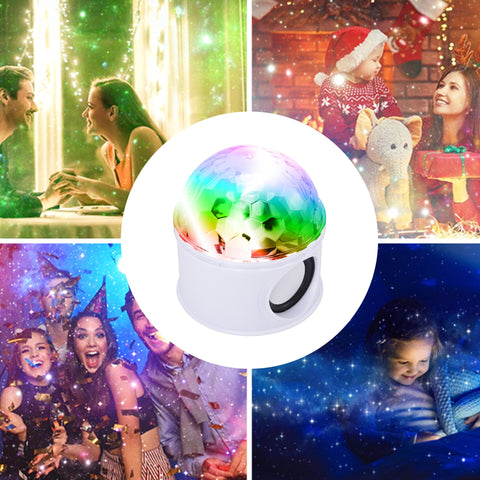 Coluna Sem Fios Bola Led Disco USB