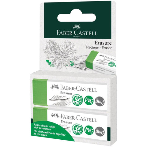 Borracha Verde 2 Unidades Faber Castell