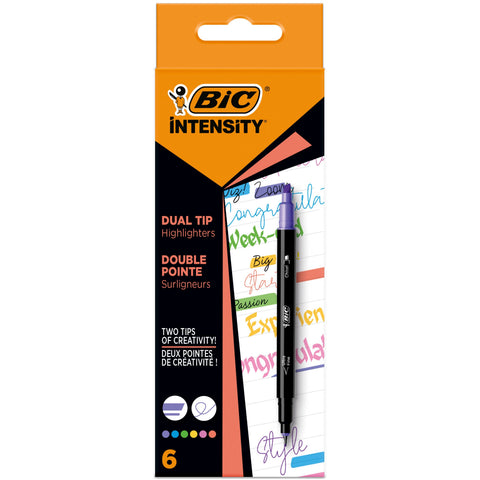 Marcadores Dual Intensity 6 unidades Bic
