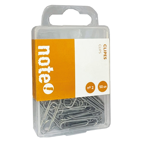 Clips Cromados Nº2 50 unidades Note!