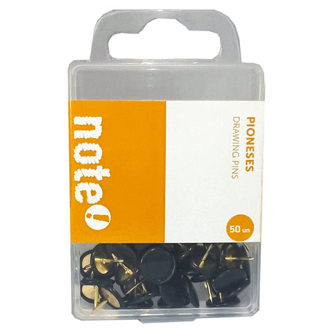 Pioneses Preto 50 unidades Note!