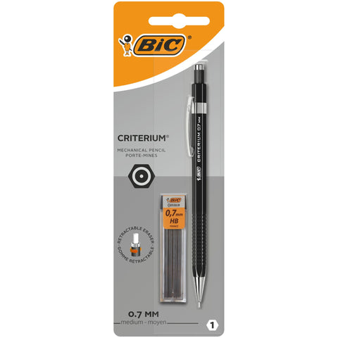 Lapiseira Criterium 0.7 mm e 12 Minas Bic
