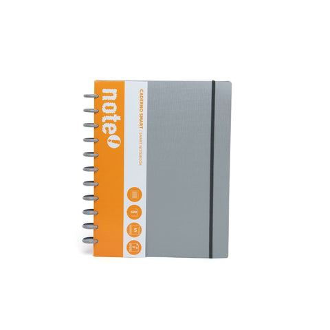 Caderno Smart A4 com Elástico 100 Folhas Pautado Cinza Note!