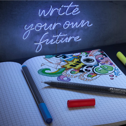 Marcador Grip Finepen Cores Básicas 5 unidades