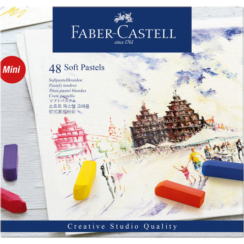 Lápis Pastel Seco Minis 48 Unidades Faber-Castell