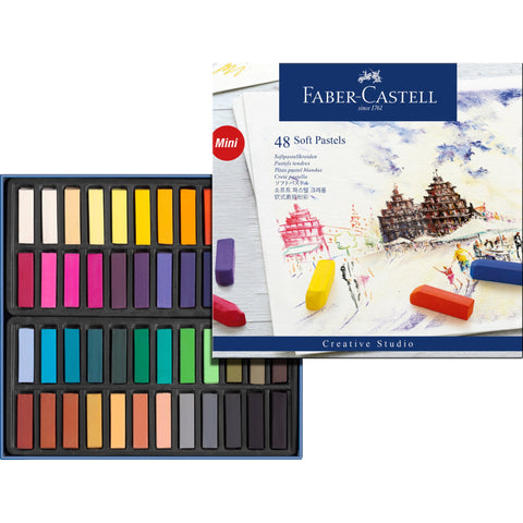 Lápis Pastel Seco Minis 48 Unidades Faber-Castell