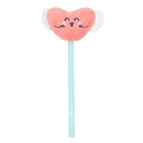 Caneta Com Peluche - Coração