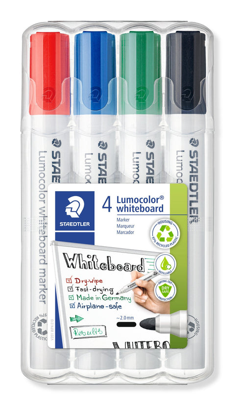 Marcador Quadro Branco Lumocolor 4 unidades Staedtler
