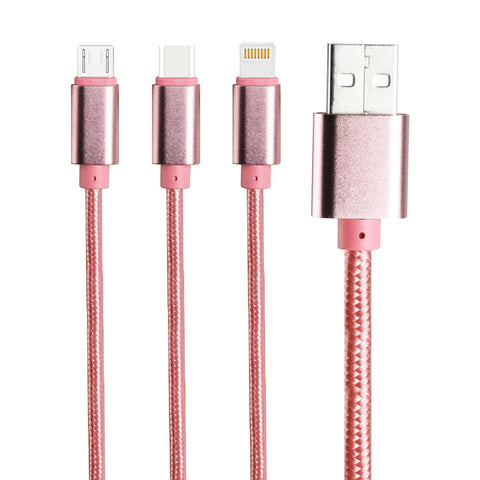 Cabo USB Universal 3 Em 1 Inspiration