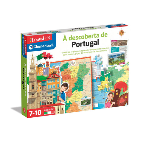Clementoni - Jogo de Cartas À Descoberta de Portugal