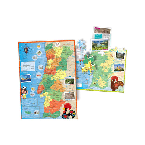 Clementoni - Jogo de Cartas À Descoberta de Portugal