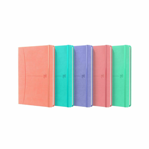 Caderno Cosido Signature A5 Pautado Pastel (várias opções) Oxford