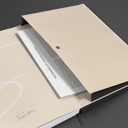 Caderno Cosido Signature A5 Liso Preto Oxford