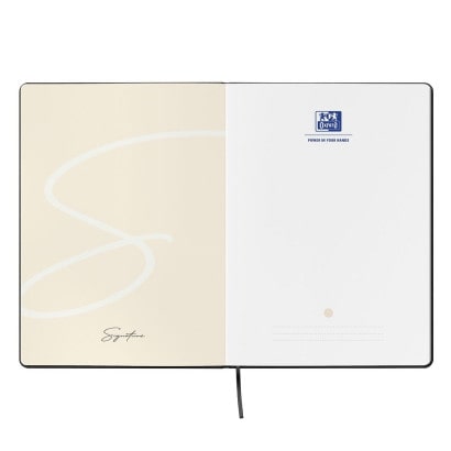 Caderno Cosido Signature A5 Liso Preto Oxford