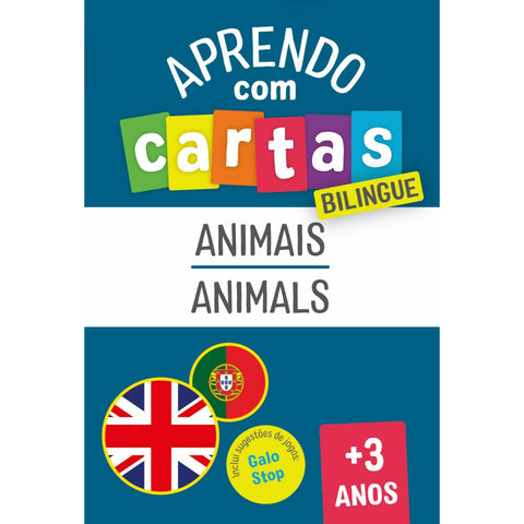 Aprendo com Cartas - Animais - Bilingue