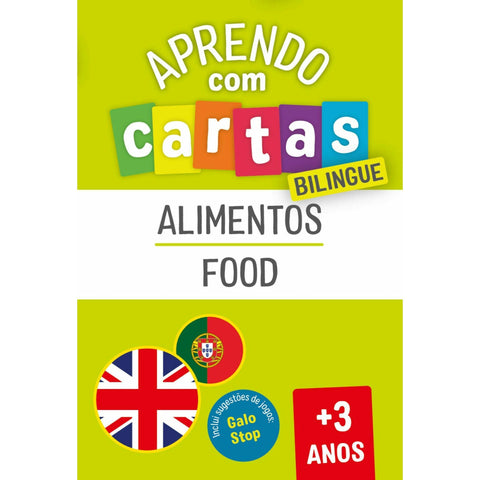 Aprendo com Cartas - Alimentos - Bilingue