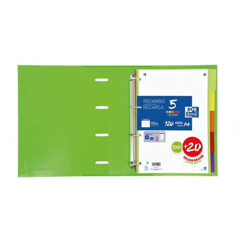 Separadores A4 Pastel Oxford