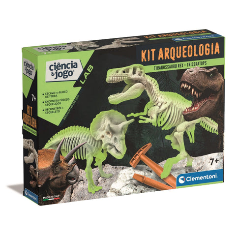 Kit Arqueologia - T Rex + Triceratops