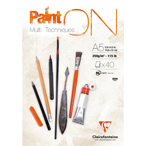 Bloco de Desenho A5 Paint'on 40 Folhas