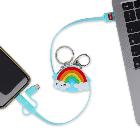 Cabo Usb 3-In-1 - Arco-Íris