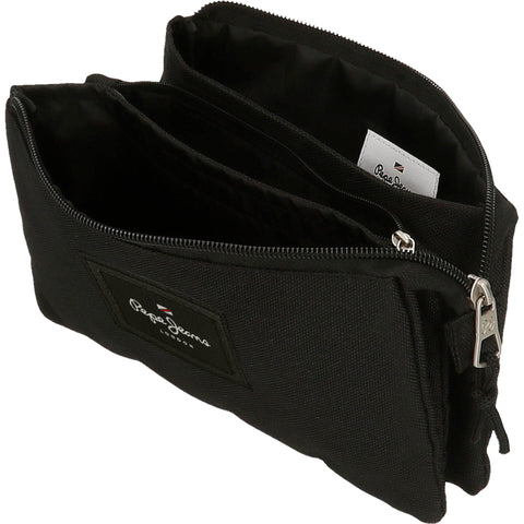 Estojo Triplo Aris Evergreen Preto Pepe Jeans