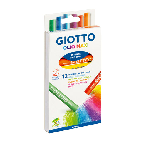 Pastel Óleo Maxi 12 Unidades Giotto