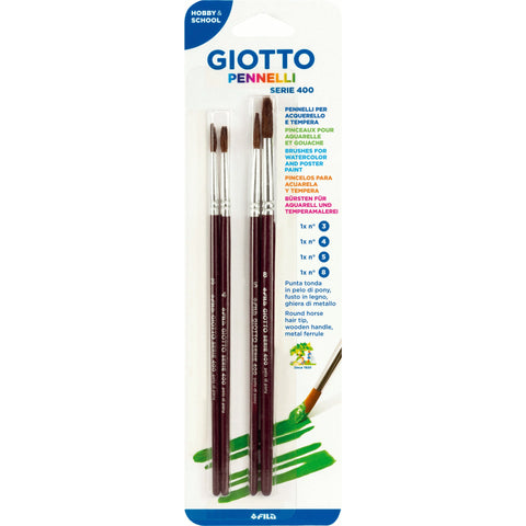 Pinceis Nº3, 4, 5, 8 Serie 400 Giotto
