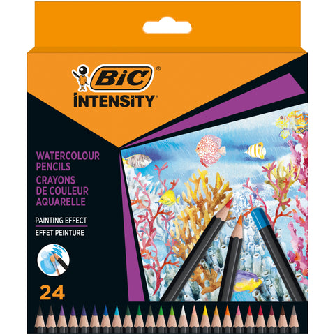 Lápis Cor Intensity Watercolor 24 Unidades Bic