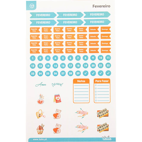Conjunto de Stickers Talia