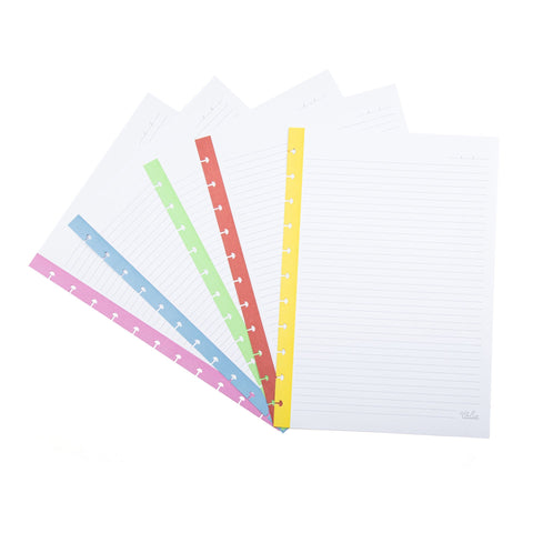 Recarga Papel A4 Pautado para Caderno Smart Talia
