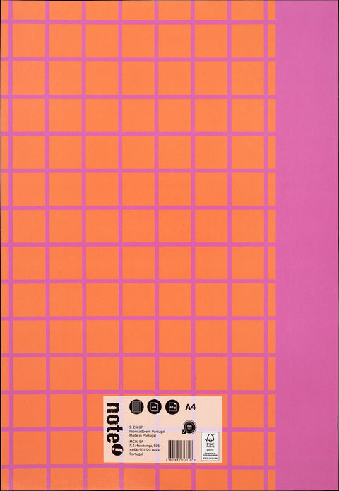Caderno Agrafado A4 Pautado 40 Folhas 60g Grid Note!
