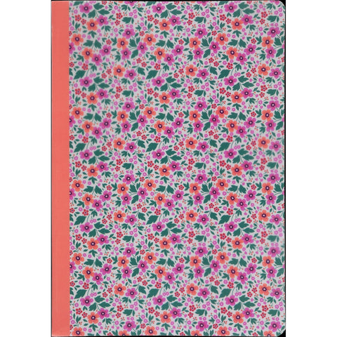 Caderno Agrafado Flex A4 Pautado Liberty Flowers Note!