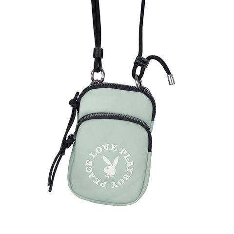 Bolsa Telem Peace&Love Green Playboy