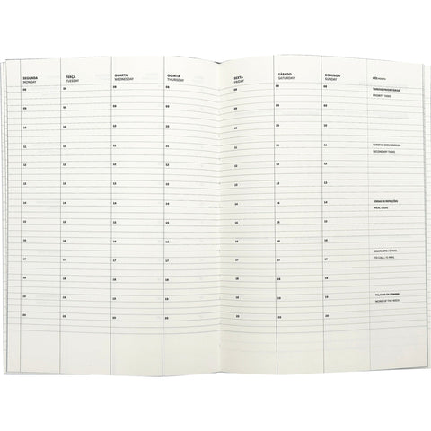 Weekly Planner Capa Dura Azul Note!