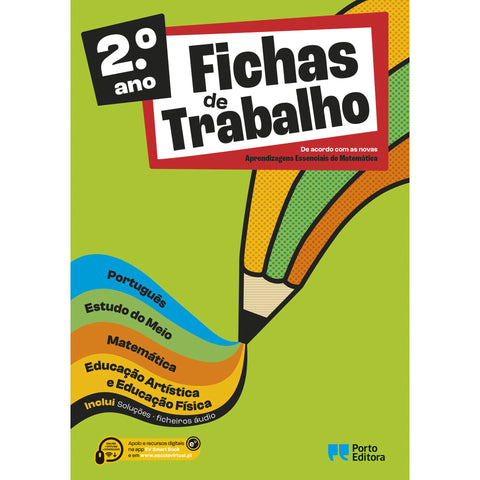 Fichas de Trabalho - 2.º Ano - Fichas de Português, Matemática, Estudo do Meio e Expressões