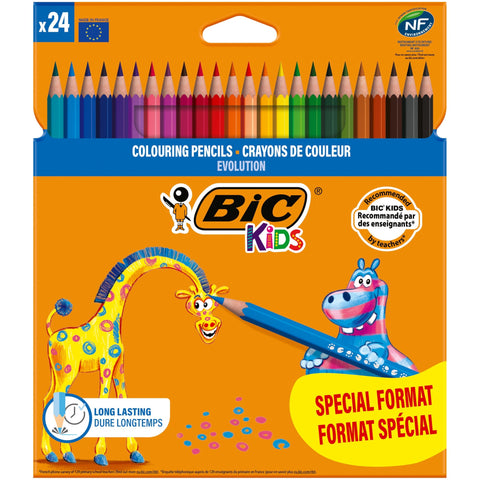 Lápis de Cor Evolution Kids 24 Unidades Bic