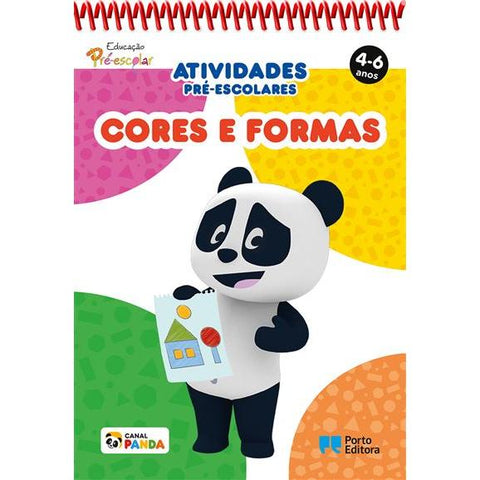 Bloco de Atividades Pré-Escolares Panda: Cores e Formas - 4-6 Anos