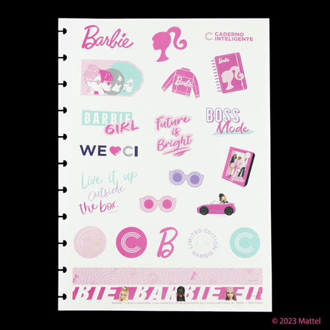 Autocolantes Barbie Caderno Inteligente Grande (A4)