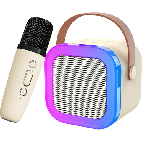 Coluna Bluetooth com Microfone Led