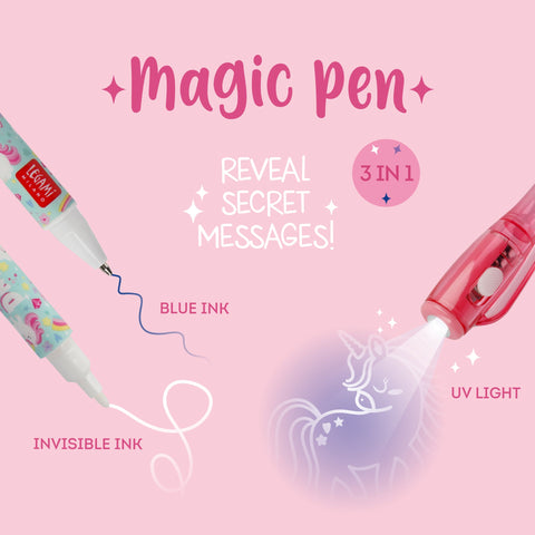 Caneta Tinta Invisível - Unicorn