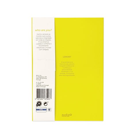 Caderno A5 Fino Your Colour Lemony